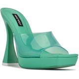 Ansel Platform Slide Sandals - Green - Nine West Heels