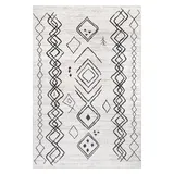 nuLOOM Janelle Machine Washable Transitional Moroccan Area Rug, Grey, 7X9 Ft