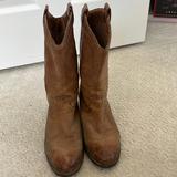 Jessica Simpson Shoes | Jessica Simpson Tan Cowboy Boots In Size 8.5 | Color: Brown/Tan | Size: 8.5
