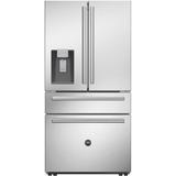 Bertazzoni 36" Counter Depth French Door Refrigerator, Stainless Steel, Size 70.0 H x 36.0 W x 24.0 D in | Wayfair REF36FDFZXNT