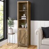 Kathy Ireland Home by Bush Furniture Cottage Grove 71.96 H x 17.83 W Narrow Bookcase Wood in Brown, Size 71.96 H x 17.83 W x 15.47 D in | Wayfair