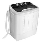 Costway 8 Lbs Compact Mini Twin Tub Washing Spiner Machine for Home and Apartment