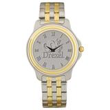 "Silver/Gold Drexel Dragons Two-Tone Wristwatch"