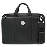 Men's Black Bucknell Bison Leather Briefcase