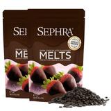 Sephra 21007 Dark Chocolate Melts, Fountain Ready, Hardens Quickly, (2) 2 lb Bags