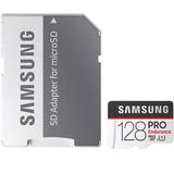 Samsung 128GB PRO Endurance Micro SD Card (SDXC) + SD Adapter - 100MB/s