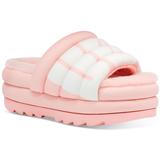 Maxi Slide Logo Sandals - Pink - Ugg Flats