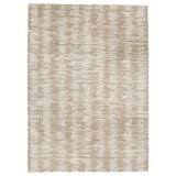Multi Color Area Rug - Signature Design by Ashley Abanlane Abstract Handmade Tufted Wool Brown/Cream Area Rug Wool, Size 92.0 W x 0.28 D in | Wayfair