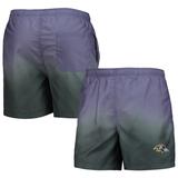 Men's FOCO Purple/ Baltimore Ravens Dip-Dye Swim Shorts