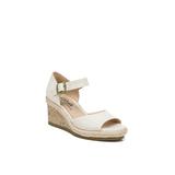 Women's Go For It Espadrille Wedge Sandal by LifeStride in Cream (Size 10 M)