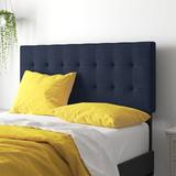 Zipcode Design™ Francis Upholstered Panel Headboard Polyester in Blue/Black, Size 52.5 H x 56.0 W x 3.5 D in | Wayfair ZIPC3956 31017536