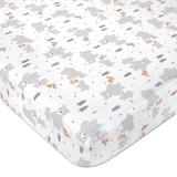 Wendy Bellissimo Match Fitted Crib Sheet Cotton in Gray, Size 28.0 W x 8.0 D in | Wayfair 70204