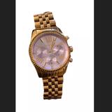 Michael Kors Accessories | Michael Kors Lexington Chronograph Purple Dial Rose Gold-Tone Watch Mk6207 | Color: Gold/Purple | Size: Os