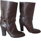J. Crew Shoes | J Crew Brown Leather Heels Mid Calf Boots Size 8 Made In Italy | Color: Brown | Size: 8