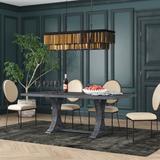 Greyleigh™ Araiza Wood Expandable Dining Table Wood in Gray, Size 29.75 H in | Wayfair 9E16AC9DDF23417CAC487A9184F82A93