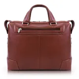 McKlein Arcadia Leather 17-Inch Slim Laptop Briefcase, Brown