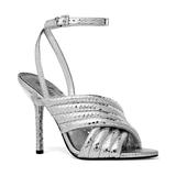 Michael Kors Shoes | Michael Michael Kors Women Ankle Strap Stiletto Sandals Royce Size Us 8m Silver | Color: Silver | Size: 8