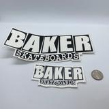 Vans Other | 2 Baker Skateboards Stickers | Color: Black/White | Size: Os