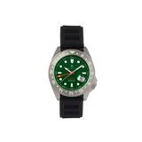 Nautis Nautis Global Dive Rubber-Strap Watch w/Date Forest Green One Size 18093R-D