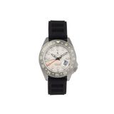Nautis Nautis Global Dive Rubber-Strap Watch w/Date White One Size 18093R-E
