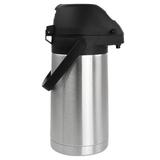 Mr. Coffee 1.7 Quart Thermal Stainless Steel Coffee Pump Pot w/ Handle Stainless Steel in Black/Gray, Size 12.0 H x 5.0 W x 8.0 D in | Wayfair