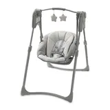 Graco Slim Spaces Compact Baby Swing In Reign Grey