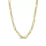 Belk & Co 18K Yellow Gold Plated Sterling Silver 6Mm Figaro Chain Necklace