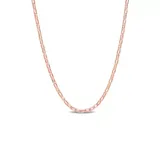 Belk & Co 18K Rose Gold Plated Sterling Silver Fancy Rectangular Rolo Chain Necklace, 18 In