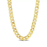 Belk & Co 18K Yellow Gold Plated Sterling Silver 12.5Mm Flat Curb Chain Necklace