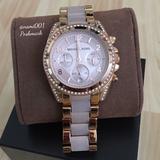 Michael Kors Accessories | Michael Kors Rose Gold Tone Chronograph Watch | Color: Gold/Pink | Size: Os