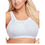 Women's Glamorise Custom Control Sports Bra Wirefree, White 44 DD