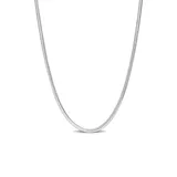 Belk & Co Sterling Silver 1.9 Millimeter Snake Chain Necklace, White, 18 in