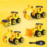 8 Style Engineering Vehicle Toys Plastic Construction Excavator Tractor Dump Truck Bulldozer Models