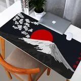 Flower Pad Large Black Gaming Mouse Pad Floral Mousepad Gamer 900x400 Rubber Keyboard Mats Desk Pad