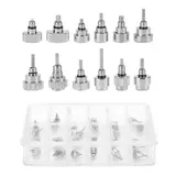 12 Types/24pcs Watch Push Press Button Waterproof Durable Stainless Steel Watch Parts Repair Tool