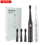 Electric Toothbrush Sonic Usb Fast Charging Electr Rechargeable Teeth Replacement Head Delivery