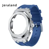 GA2100 GA2110 Rubber Strap Stainless Steel Metal Case Blue Band with Modification Tools