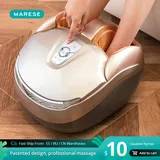 MARESE Electric Foot Massager Machine With Deep Vibration Massage Heated Rolling Kneading Air
