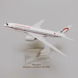 Alloy Metal Royal Air Maroc Airlines B787 Boeing 787 Airplane Model Airways Plane Model Diecast