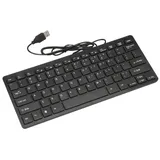 Wire Keyboard Ultra-Thin Quiet Small Size 78 Keys Mini Multimedia Usb Keyboard For Laptop Pc