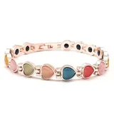 Natural Exquisite Opal Cat's Eye Stone Gold Plated Magnetic Bracelet Women Health Care Weight Loss