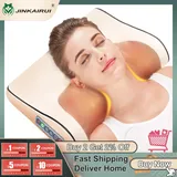 Jinkairui Infrared Heating Neck Shoulder Back Body Electric Massage Pillow Shiatsu Device Cervical