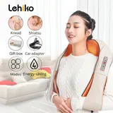 U Shape Electrical Shiatsu Back Neck Shoulder Body Massager Infrared Heated 4D Kneading Car/Home