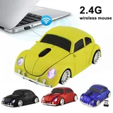 2.4Ghz Mini 1200DPI Wireless Mouse Cute Car Shape with Receiver Wireless Optical Mouse USB Scroll