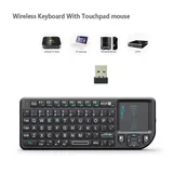 Original Rii X1 2.4GHz Mini Wireless Keyboard English/RU/ES/FR Keyboards with TouchPad for Android