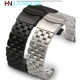 LANGLEY Watch Band Premium Solid Stainless Steel Watch Bracelet Straps Wristband 18mm 20mm 22mm 24mm