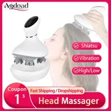 AGDOAD Smart Head Scalp Massager Electric Vibrating Shiatsu Head Massage Device Body Massager for