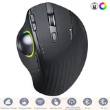 Jelly Comb RGB Wireless Trackball Mouse Bluetooth +2.4G Rechargeable Gaming Mouse Ergonomic Mice