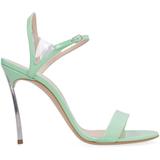 Patent Leather Sandals - Green - Casadei Heels