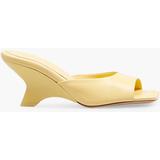 Gia 7 Lather Mules - Yellow - Gia Borghini Heels